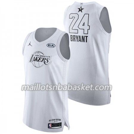 Maillot Homme Los Angeles Lakers Kobe Bryant 24 2018 All Star Jordan Brand Blanc Swingman